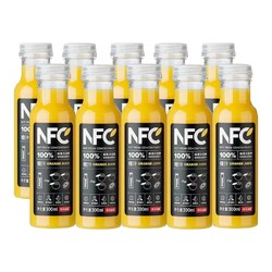 NONGFU SPRING 农夫山泉 NFC果汁300ml*10瓶鲜榨橙汁纯果汁饮料 非整箱