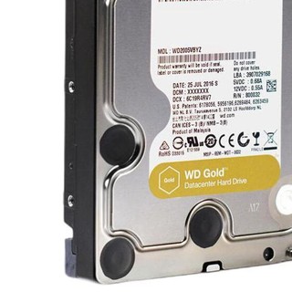 西部数据 金盘系列 3.5英寸 企业级硬盘 20TB（7200rpm、512MB）WD201VRYZ