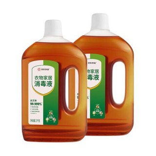 京东京造 消毒液2kg×2瓶 家居宠物环境除菌除螨 杀菌率99.999%