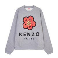 KENZO 凯卓 棉质混纺BOKE FLOWER印花圆领卫衣 FC6 5SW410 4ME