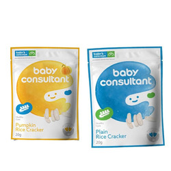 BABY CONSULTANT 宝贝顾问 儿童零食饼干 2包 原味米饼+南瓜米饼