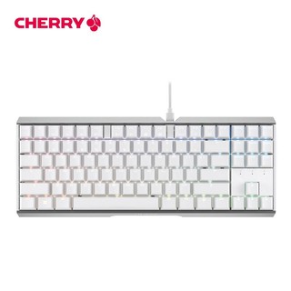 CHERRY 樱桃 MX3.0S TKL 机械键盘 G80-3877HYAEU-0 RGB灯效 游戏键盘 有线键盘机械  白色 红轴