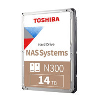 TOSHIBA 东芝 N300系列 3.5英寸 NAS硬盘 14TB（CMR、7200rpm、512MB）HDWG21E