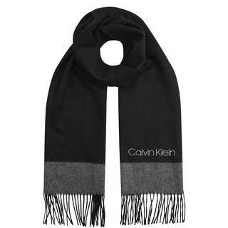 卡尔文·克莱 Calvin Klein 女士羊毛围巾 K60K608492 黑色 180*35cm