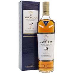 MACALLAN 麦卡伦 15年蓝钻双桶 苏格兰 单一麦芽威士忌 700ml 礼盒装  进口洋酒