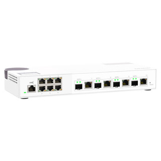 QNAP 威联通 QSW-M2106-4C 4 个 10GbE SFP /RJ45 复合端口及 6 个 2.5GbE 网络端口Web网管型交换机