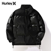 Hurley 国际品牌棉衣男新潮棉服保暖面包服加厚皮外套男