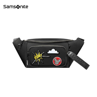 Samsonite/新秀丽2022年上新男士胸包斜挎包时尚休闲单肩包迪士尼联名款 送老公送男友 NW1*09004黑色