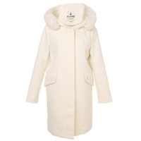 E·LAND 衣恋 女士中长款大衣 EEJW84T54A