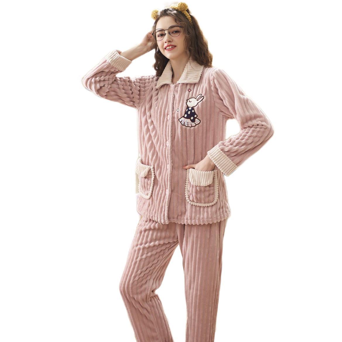 shirley 雪俐 女士家居服套装 80212008378 粉红色 L