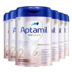 Aptamil 爱他美 白金德文版较大婴儿HMO配方奶粉2段6个月以上*6罐