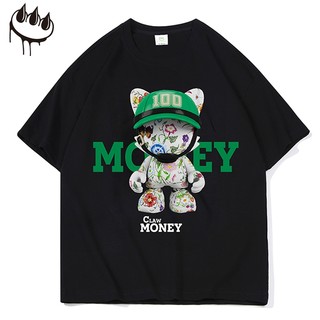 CLAW MONEY 男女款圆领短袖T恤 CS01479
