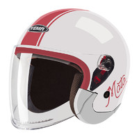 YEMA 野马 633S 摩托车头盔 陶瓷白摩托花 均码