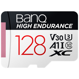 BanQ HIGH ENDURANCE V30 Micro-SD存储卡 128GB（UHS-I、V30、U3、A1）