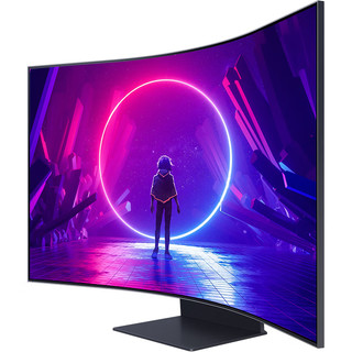 SAMSUNG 三星 玄龙骑士Ark 55英寸 曲面 FreeSync 显示器（3840×2160、165Hz、HDR2000）