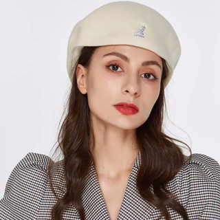 KANGOL 女士贝雷帽 KO0258BC-BK001 白色 M