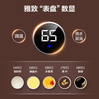 圈厨电热水壶复古烧水壶家用恒温保温一体小型自动开水壶电水壶（复古白（带温度表））