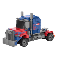 佳奇JAKI 汽车世界系列 JK9062 彼得比斯特卡车 回力车积木模型