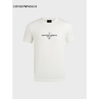 EMPORIO ARMANI 奢侈品男装EA男士棉质T恤衫 3L1TCP-1JSAZ 白色 L