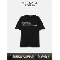 VERSACE 范思哲 22秋冬 奢侈品男装LA GRECA LOGO棉质T恤1006447-1A04416-1B000 黑色 S