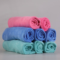 绿之源 洗车毛巾超细纤维加厚8条装 吸水毛巾汽车用品（40*40cm）
