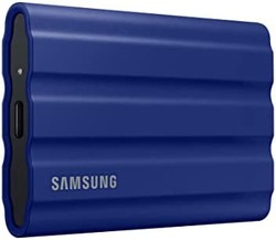 SAMSUNG 三星 T7 Shield 便携式 SSD 1 TB - USB 3.2 Gen.2 外置 SSD 蓝色 (MU-PE1T0R/EU)