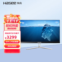 Hasee 神舟 新锐T35B 一体机台式电脑23.8黑色 （Intel 十二代 六核i5-12400 win11 8G 512G WIFI 键鼠）