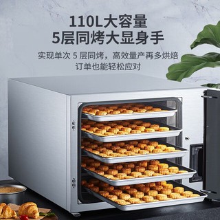Hauswirt 海氏 大型烘焙烤箱商用私房烘培披萨面包蛋糕月饼地瓜S100商用大容量电烤箱110L