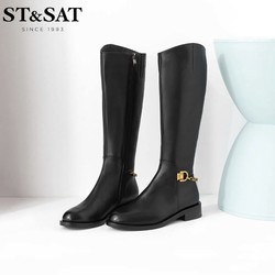 ST&SAT 星期六 牛皮高筒女靴 SS14117699