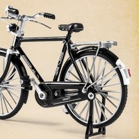 CHE ZHI 车致 1/10 32223 合金复古自行车 黑色 （自行车+打气筒）