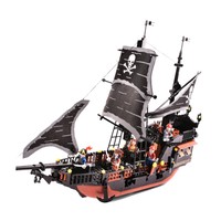 88VIP：GUDI 古迪 黑珍珠号模型加勒比海盗船兼容乐高