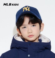 MLB 儿童官方男女童经典队标灯芯绒棒球帽复古帽子22秋季CPB02