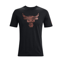 UNDER ARMOUR 安德玛 Project Rock 强森 男子运动T恤 1371214-001 黑色 XXL