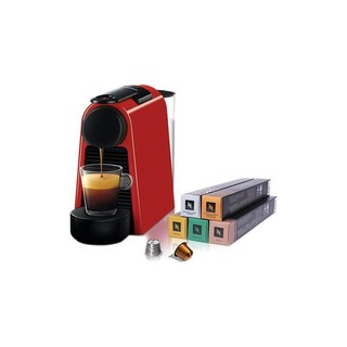 NESPRESSO 浓遇咖啡 Essenza Mini系列 D30 胶囊咖啡机+温和淡雅*5 红色