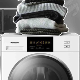 Panasonic 松下 NH-EH10W+XQG100-N10P 热泵式洗烘套装 白色