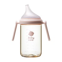 babycare 歪头奶瓶6个月一岁以上新生婴儿PPSU吸管防胀气