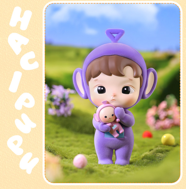 pop mart 泡泡玛特 hacipupu×天线宝宝手办