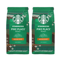88VIP：STARBUCKS 星巴克 中度烘焙 派克市场 咖啡豆 200g*2包