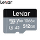  Lexar 雷克沙 1066x MicroSD存储卡 512GB（UHS-I、V30、A2)　