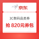 优惠券码：抢满6800减520/满3800减300数码品类券！