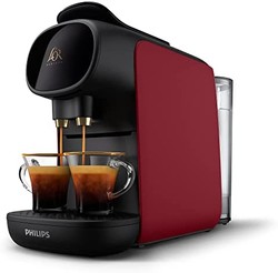 PHILIPS 飞利浦 L'OR BARISTA 飞利浦高级咖啡胶囊机,适用于双胶囊或单粒胶囊,红色 (LM9012/50)