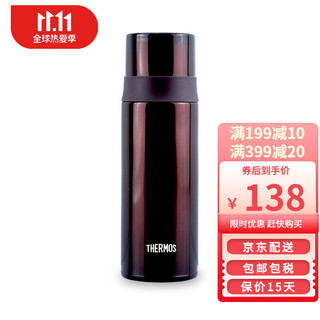 THERMOS 膳魔师 真空不锈钢FFM系列男女时尚防漏车载办公家用户外便携保温杯 咖啡色 FFM-350(BW)