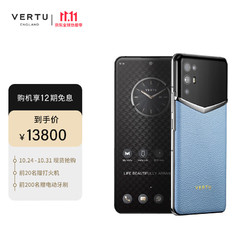 VERTU 纬图 5G商务手机黑武士系列全网通骁龙888全面屏 酷炫潮玩 冰川纯蓝（小牛皮） 双卡双待