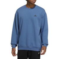 adidas 阿迪达斯 Label Sweater 中性运动套头衫 IB2773 藏青色 M