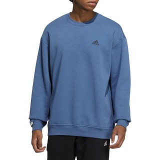 adidas 阿迪达斯 Label Sweater 中性运动套头衫 IB2773 藏青色 L