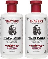 THAYERS 金缕梅 玫瑰花瓣金缕梅芦荟汁 - 12 盎司 12 Oz (Pack of 2)