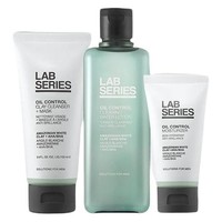 会员专享：LAB SERIES 朗仕 控油净透三部曲 洁面100ml+收敛水200ml+乳液50ml （赠洁面30ml*3+收敛水30ml*4+乳液7ml*3）