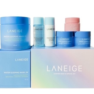 LANEIGE 兰芝 护肤套装 (益生修护睡眠面膜70ml+15ml*2+水衡透润精华水15ml+保湿乳15ml+保湿修护唇膜3g)