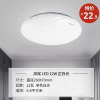 CHNT 正泰 凤尾 led吸顶灯 12W