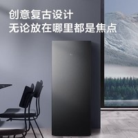 TCL 118升迷你复古冰箱单门双温节能低噪租房电冰箱迷你小型租房节能冰箱R118L1-A熔岩灰